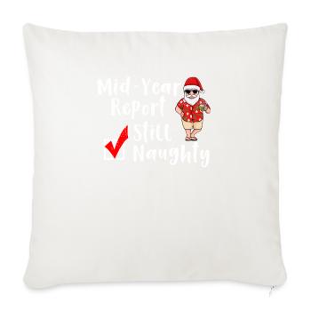Christmas In July - Throw Pillow Cover 17.5” x 17.5” - natural white - Front