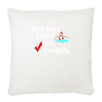 Christmas In July - Throw Pillow Cover 17.5” x 17.5” - natural white - Front