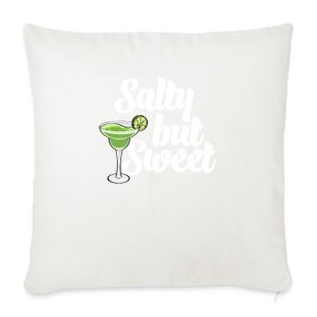 Salty But Sweet - Throw Pillow Cover 17.5” x 17.5” - natural white - Front