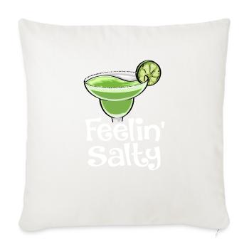Feelin Salty - Throw Pillow Cover 17.5” x 17.5” - natural white - Front