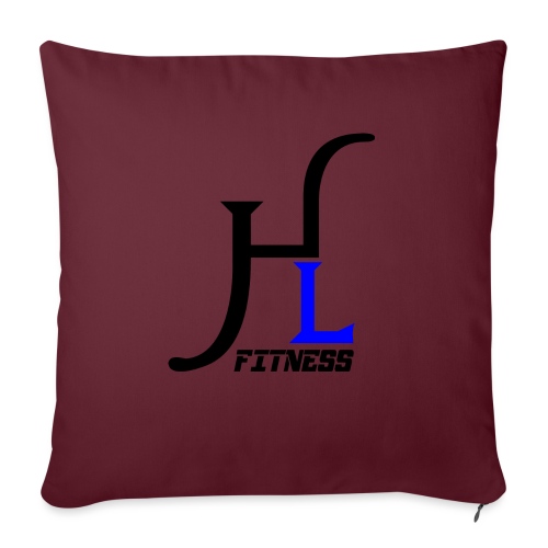 HIIT Life Fitness Blue - Throw Pillow Cover 17.5” x 17.5”