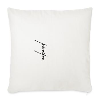 Awkward – Relatable Minimalist Quote - Throw Pillow Cover 17.5” x 17.5” - natural white - Front