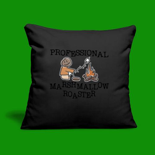 Professional Marshmallow Roaster - Throw Pillow Cover 17.5” x 17.5”