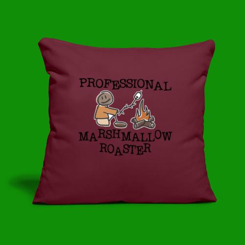 Professional Marshmallow Roaster - Throw Pillow Cover 17.5” x 17.5”