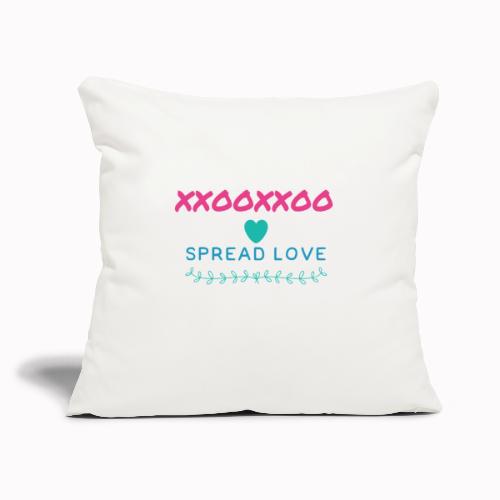 xxooxxoo - Throw Pillow Cover 17.5” x 17.5”