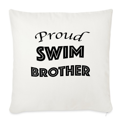 swim brother - Throw Pillow Cover 17.5” x 17.5”