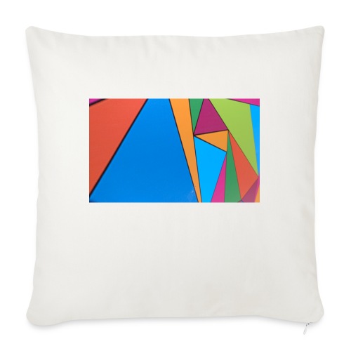 Colorful Geometry - Throw Pillow Cover 17.5” x 17.5”