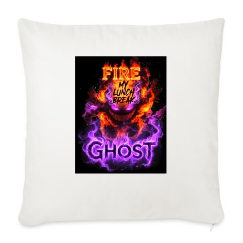 FIRE GHOST 26 - Throw Pillow Cover 17.5” x 17.5”