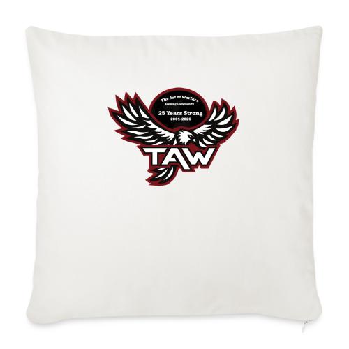 25yearlogo - Throw Pillow Cover 17.5” x 17.5”