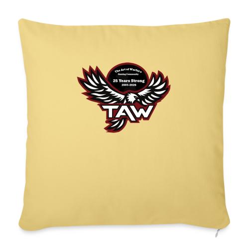 25yearlogo - Throw Pillow Cover 17.5” x 17.5”