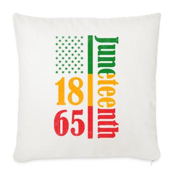 Renaissance du drapeau de Georgetown en 1865 - Housse de coussin décorative - blanc nature - Devant