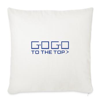 Go To The Top - Throw Pillow Cover 17.5” x 17.5” - natural white - Front