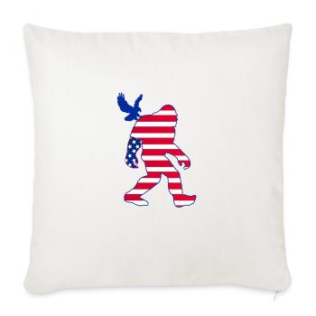 4th of July 4th of July T Shirt - Throw Pillow Cover 17.5” x 17.5” - natural white - Front