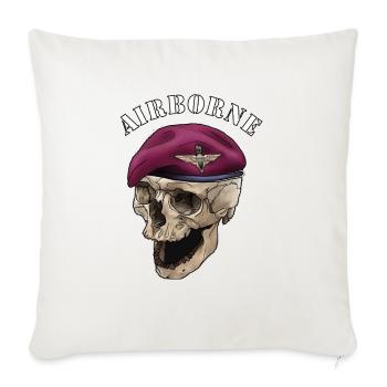the parachute regiment - Throw Pillow Cover 17.5” x 17.5” - natural white - Front