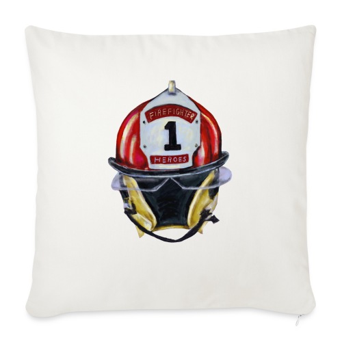 Firefighter - Throw Pillow Cover 17.5” x 17.5”