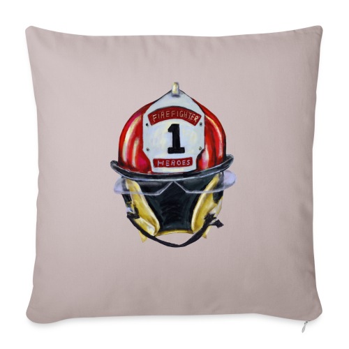 Firefighter - Throw Pillow Cover 17.5” x 17.5”