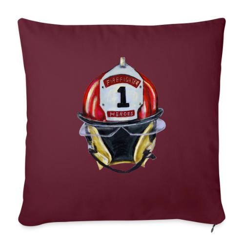 Firefighter - Throw Pillow Cover 17.5” x 17.5”