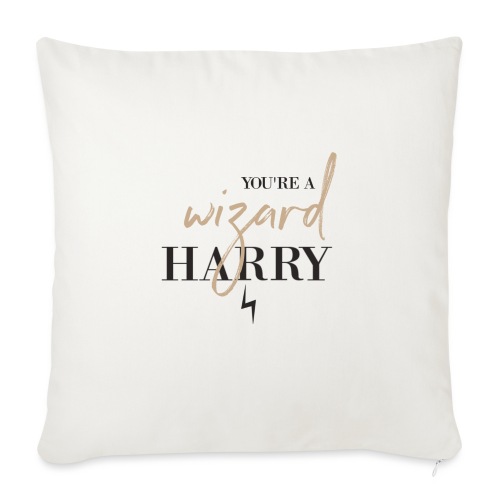 Yer A Wizard Harry - Throw Pillow Cover 17.5” x 17.5”