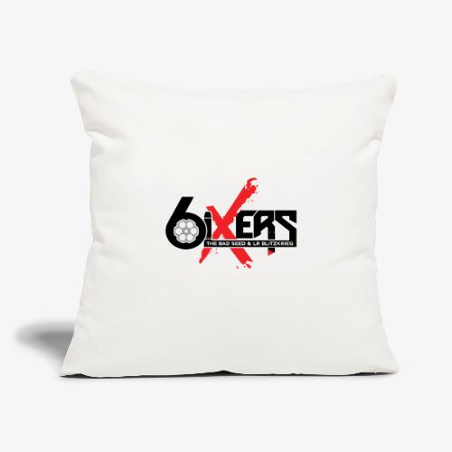 6ixersLogo - Throw Pillow Cover 17.5” x 17.5”