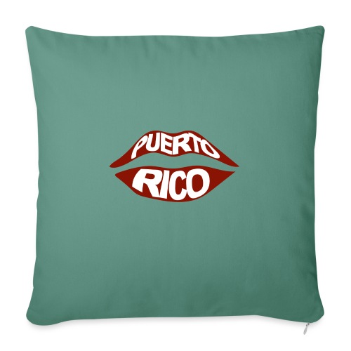 Puerto Rico Lips - Throw Pillow Cover 17.5” x 17.5”