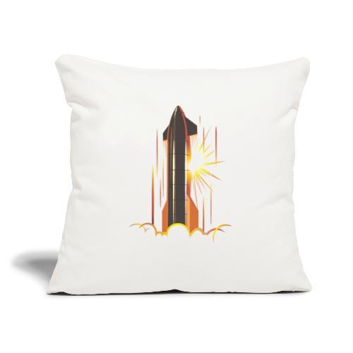 Star Ship Mars - No Text - Throw Pillow Cover 17.5” x 17.5”