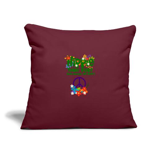 Hippie Tribe Fest 2018 - Throw Pillow Cover 17.5” x 17.5”