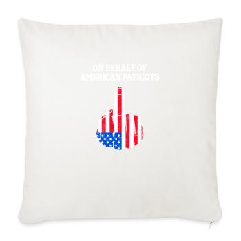 Au nom des patriotes américains Proud Patriot - Housse de coussin décorative - blanc nature - Devant