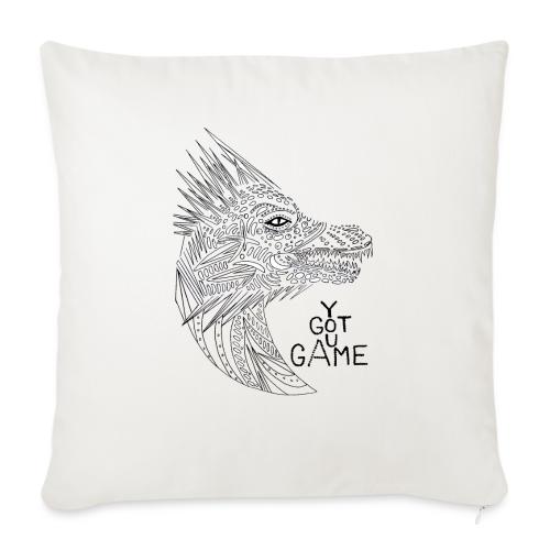 Dragon “you got game” - Throw Pillow Cover 17.5” x 17.5”