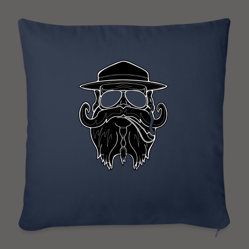 OldSchoolBiker - Throw Pillow Cover 17.5” x 17.5”