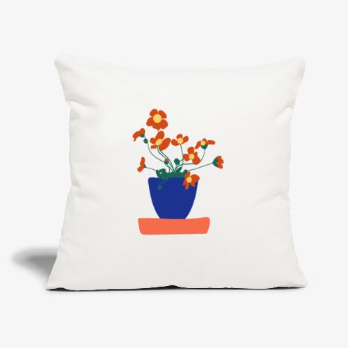 Dahlia Flower - Throw Pillow Cover 17.5” x 17.5”