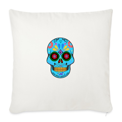 OBS Skull - Throw Pillow Cover 17.5” x 17.5”