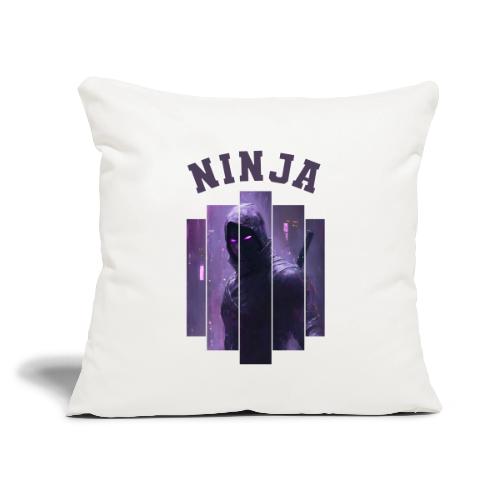 Nightfall Ninja - Throw Pillow Cover 17.5” x 17.5”