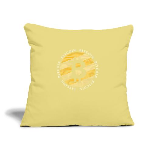 Don't Waste Time! 5 Facts To Start BITCOIN SHIRT - Throw Pillow Cover 17.5” x 17.5”