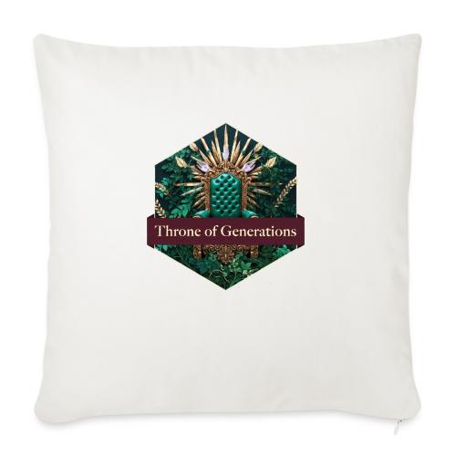Women’s Day Vine Throne T Shirt, Gift for Grandma - Throw Pillow Cover 17.5” x 17.5”