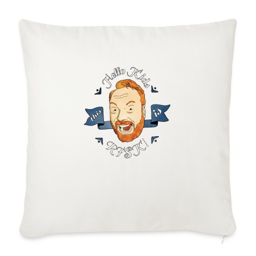RISK White Shirt Design 9 6 mb png - Throw Pillow Cover 17.5” x 17.5”