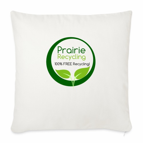 Prairie Recycling Official Logo - Throw Pillow Cover 17.5” x 17.5”