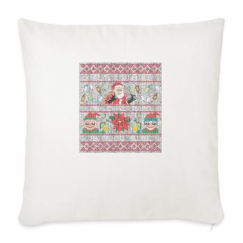 All i want for christmas is good red wine - Throw Pillow Cover 17.5” x 17.5” - natural white - Front