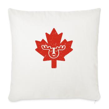 Canada - Throw Pillow Cover 17.5” x 17.5” - natural white - Front