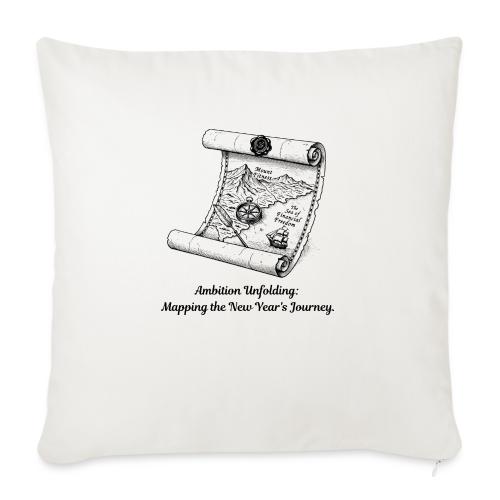 Unfolding Map of Ambition T-Shirt - Throw Pillow Cover 17.5” x 17.5”