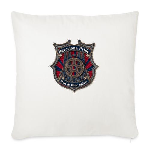Barcelona Scarlet Pride T Shirt, Soccer City Gift - Throw Pillow Cover 17.5” x 17.5”