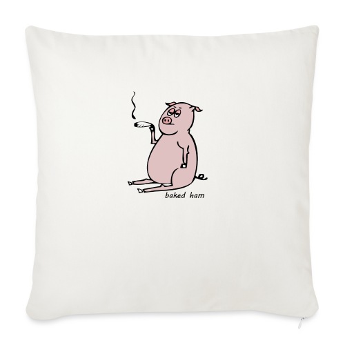 baked ham - Throw Pillow Cover 17.5” x 17.5”