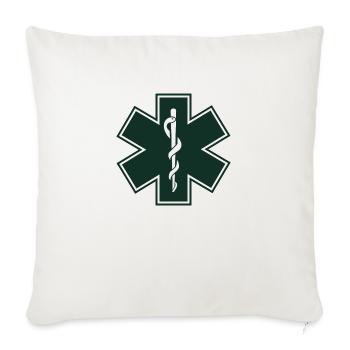 paramedic - Throw Pillow Cover 17.5” x 17.5” - natural white - Front