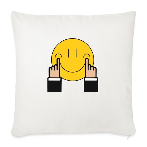 Smile design - Throw Pillow Cover 17.5” x 17.5”