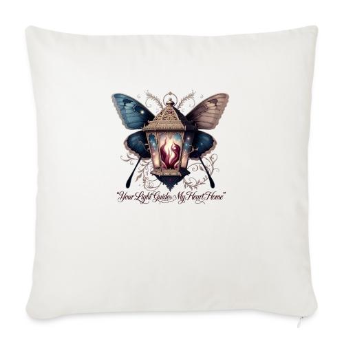 Guiding Light Eternal Flame Lantern Romance Gifts - Throw Pillow Cover 17.5” x 17.5”