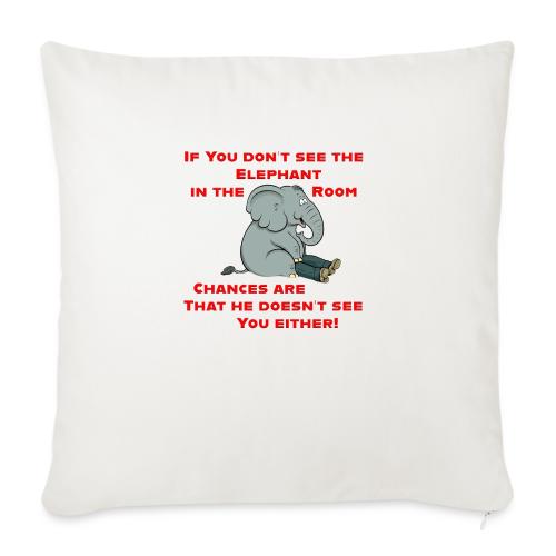 Elephant in the Room Meme - Throw Pillow Cover 17.5” x 17.5”