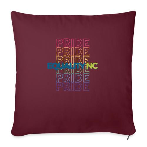 Pride in Equality June 2022 Shirt Design 1 2 - Throw Pillow Cover 17.5” x 17.5”