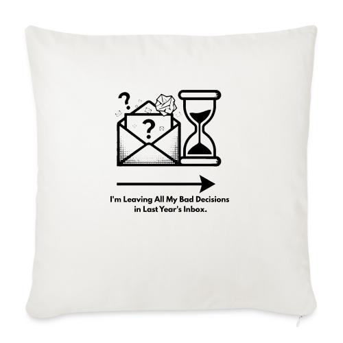 Last Year's Inbox T-Shirt - Throw Pillow Cover 17.5” x 17.5”