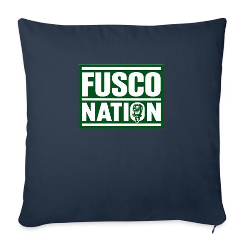 Fusco Nation (Official Seal) - Throw Pillow Cover 17.5” x 17.5”