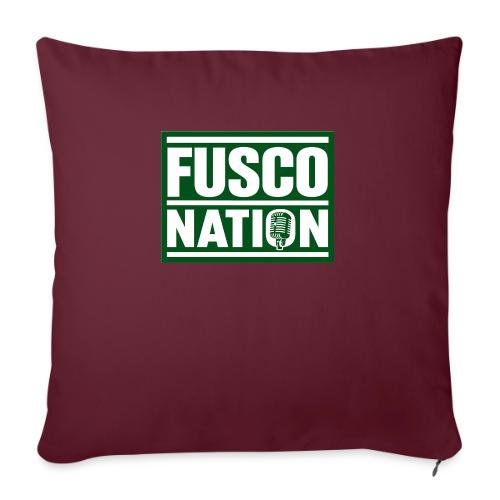 Fusco Nation (Official Seal) - Throw Pillow Cover 17.5” x 17.5”