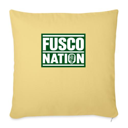 Fusco Nation (Official Seal) - Throw Pillow Cover 17.5” x 17.5”